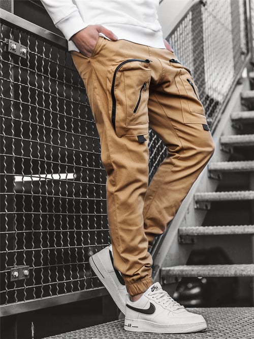 2020 Men's Big Pocket Cargo Pants Trousers Casual Men Jogger Pants Fashion  Stitching zipper Sportswear Cotton Fitness Sweatpants - buy 2020 Men's Big  Pocket Cargo Pants Trousers Casual Men Jogger Pants Fashion