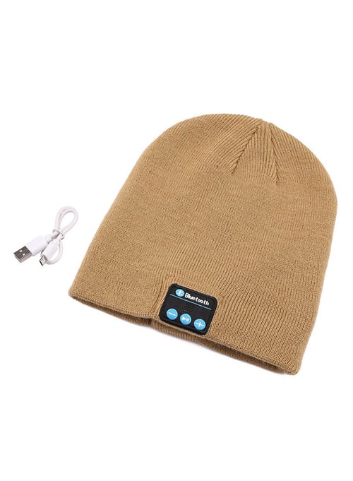 Warm Beanie Wireless Bluetooth Hat Music Head Cap Headset Headphone Speaker UK# 