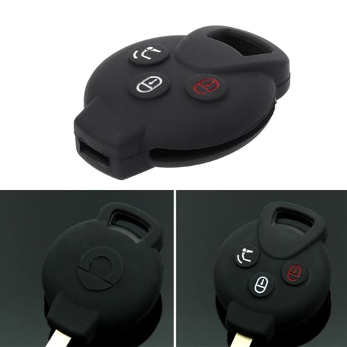Silicone Remote Key Fob Case Cover For Mercedes Benz Smart Fortwo K Roadster 
