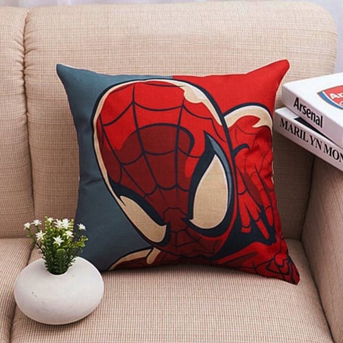 18 Inch Pillow Case Superhero Spiderman Pattern Sofa Cushion Cover Pillowcase 