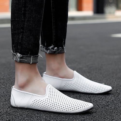 Summer Hollow Out Leather Shoes Men Woman Loafers Breathable Mens Casual  Driving Shoes Man Moccasins Slip On Flat Zapatos Hombre - buy Summer Hollow  Out Leather Shoes Men Woman Loafers Breathable Mens