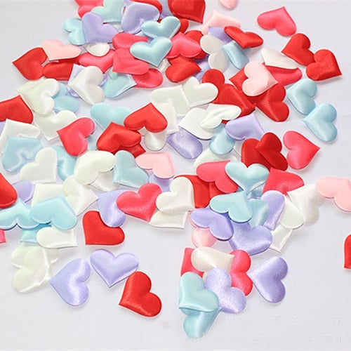 100pcs/bag Wedding Decoration Throwing Heart Petals Table Decor Valentines Day 