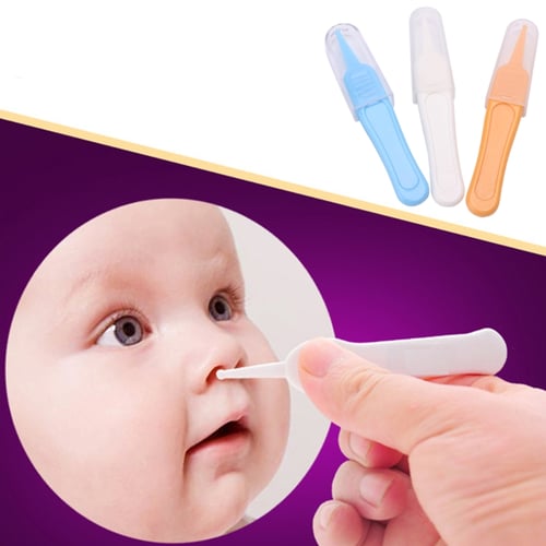 Hot Baby Cleaning Supplies White Forceps Dig Nose Clip Ear Nose  Tweezers 
