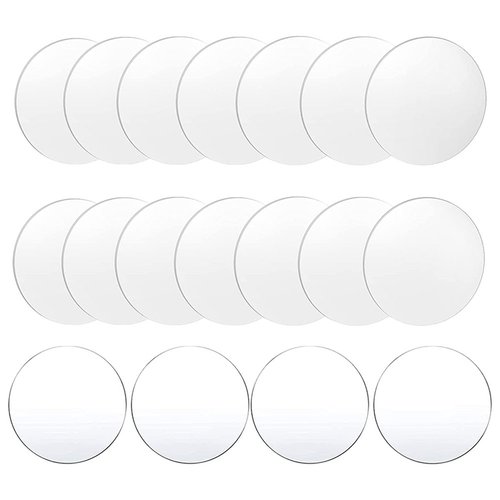 2 Inches 50 Piece Clear Circle Acrylic Sheet Clear Acrylic Disks Round Acrylic Disc Transparent Round Acrylic Panel Circle Acrylic Sheets Sign for Painting DIY Projects Arts and Craft Supplies 