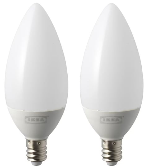 10 20 30 IKEA RYET LED bulb E14 200 lumen chandelier opal white 704.099.53 