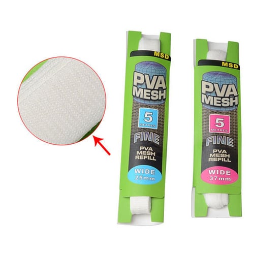 PVA Fishing Mesh Bag Water Soluble Bait Holder Baiting Tool Tackle Accessory 5M 