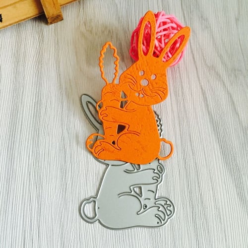 Easter Series 2 Bunny Rabbit Metal Cutting Dies for DIY Scrapbooking Paper Craft 