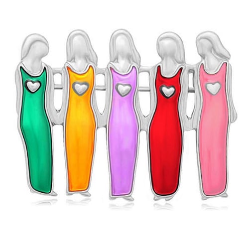 Cartoon 4 Sisters Best Friends Shape Brooch Color Painting Oil Family Pins  - buy Cartoon 4 Sisters Best Friends Shape Brooch Color Painting Oil Family  Pins: prices, reviews | Zoodmall