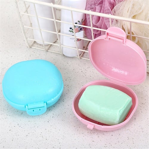 Portable Soap Box Soaps Storage Holder Travel Soap Case Bathroom Suppl F~ 