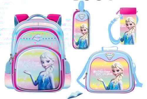 Genius FROZEN Backpack With Lunch Bag Bottle Bag Pencil Case