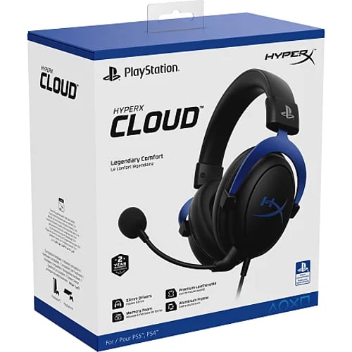 HyperX, Cloud, Playstation, Wired Gaming Headset, Black/Blue buy