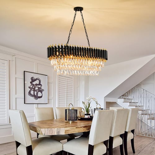 Ceiling Hanging Light LED Modern Chandelier Lamp Modern Crystal