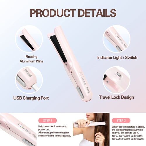 Usb powered deals flat iron