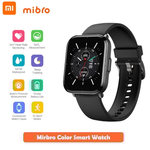 Mibro Color Smart watch also has a SpO2 sensor and 15 sports modes -Black  Buy Xiaomi - buy Mibro Color Smart watch also has a SpO2 sensor and 15  sports modes -Black