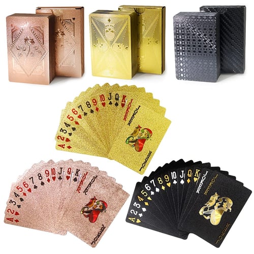 Easy Shuffling Plastic Waterproof Playing Cards,Cool Black Dragon Poker  Cards for Game and Party, Deck of Cards（Dragon