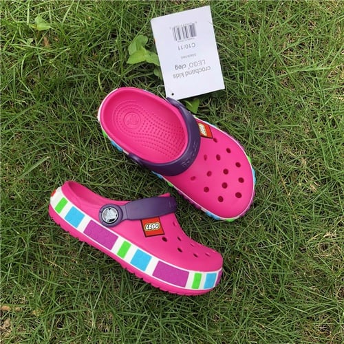 Crocs Kids Crocband Lego Clog Pink buy Crocs Kids Crocband Lego