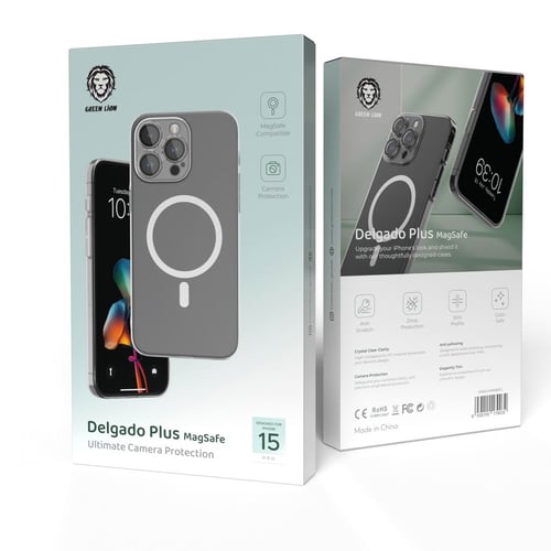 Premium Green Lion Gradient MagSafe Case for iPhone 15 Pro/Max