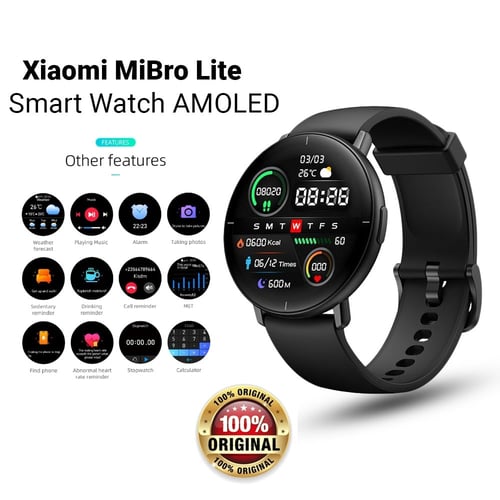 MIBRO LITE Smartwatch Men Women 1.3 Inch Amoled Screen Support, Full Touch  Health and Fitness Tracker, Buy Xiaomi - buy MIBRO LITE Smartwatch Men  Women 1.3 Inch Amoled Screen Support, Full Touch