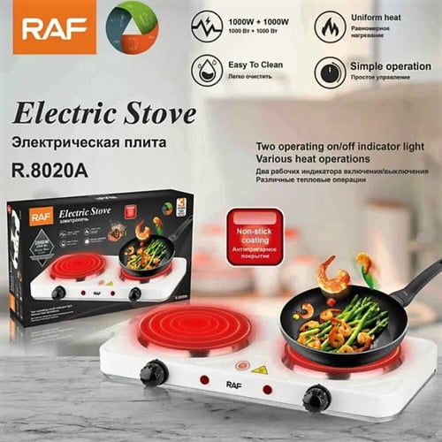 RAF Electric Hot Plate Stove Two Burner 1000+1000W R.8020A buy RAF