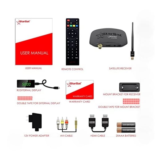 StarSat Full HD 2xUSB HDMI 5000 Channels EPG MPEG4 Blind Scan YouTube PVR DVBS2 Games 4G Supported Wi Fi Included SR 2030HD buy StarSat