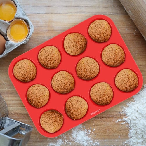 12/24 Hole Cupcakes Mold Muffin Cupcake Silicone Mold Non Stick Soap  Chocolate Muffin Baking Pan Silicone Cake Mold Cupcake Form