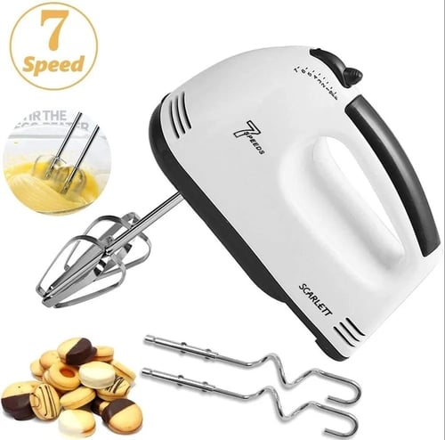 Plastic And Steel White Scarllet Hand Blender Mixer 260W Electric