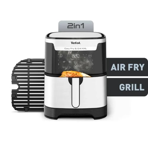 Friteuse à air Easy Fry & Grill XXL 6,5 L, air fryer, grill, 8 prog., 2  zones cuisson