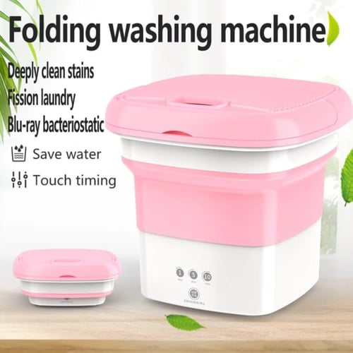 Portable folding shop washing machine