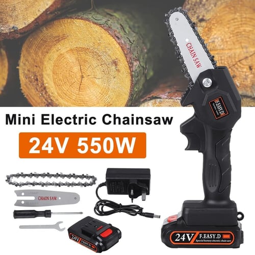 Mini electric chainsaw 24 volt online