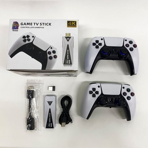 Game Stick 4K HD GT68 TV Game Console with 64GB Wireless Joysticks