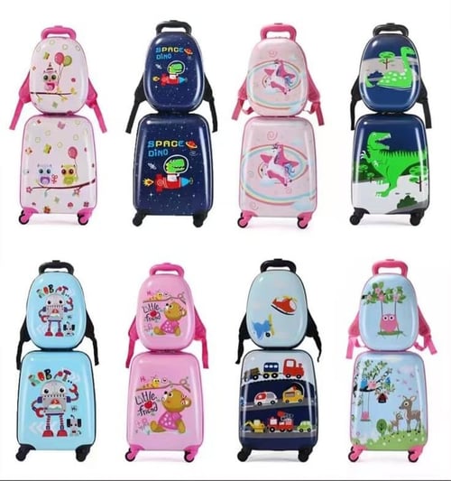 CabinMax kids Luggage with Spinner Wheels 2 Piece Set Backpack