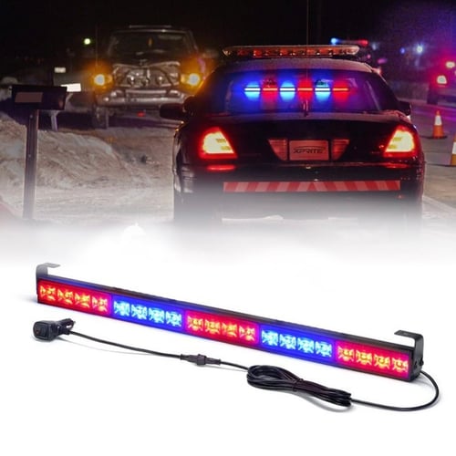CAR POLICE LED BAR LIGHT BLUE,RED WIRELESS TRAFFIC ADVISOR