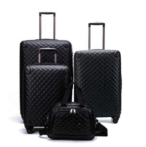 Black clearance quilted suitcase