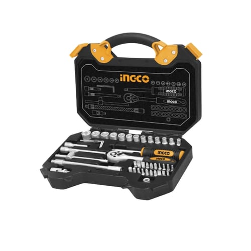 Ingco Socket Set 45 Pieces 1/4 Inch HKTS14451 buy Ingco Socket Set 45 Pieces 1/4 Inch