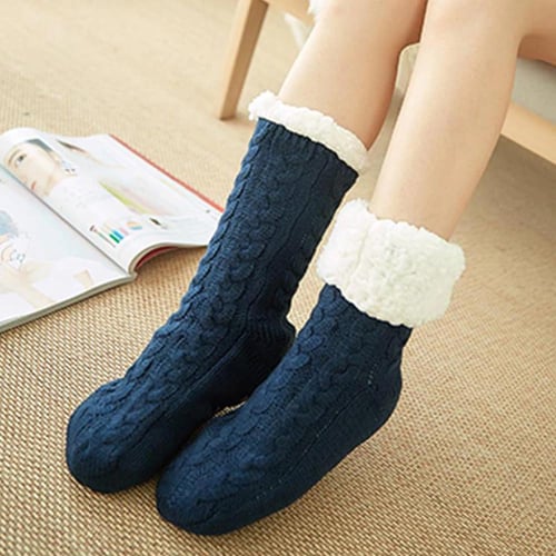 Cool Gift Women Slipper Socks Winter Warm Fleece buy Cool Gift