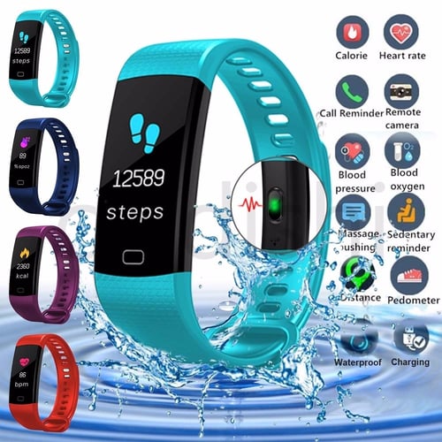 Cheap C1 PLUS Smart Watch Blood Pressure Monitor Heart Rate Monitor Step  Counter Fitness Tracker Smart Sport Bracelet for Men Women Kids