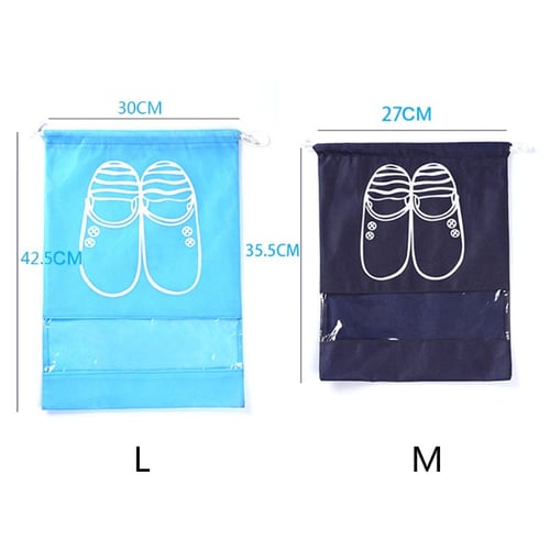 Portable Travel Zip Pouch Storage Shoe Bag Organizer Waterproof Storage Bags