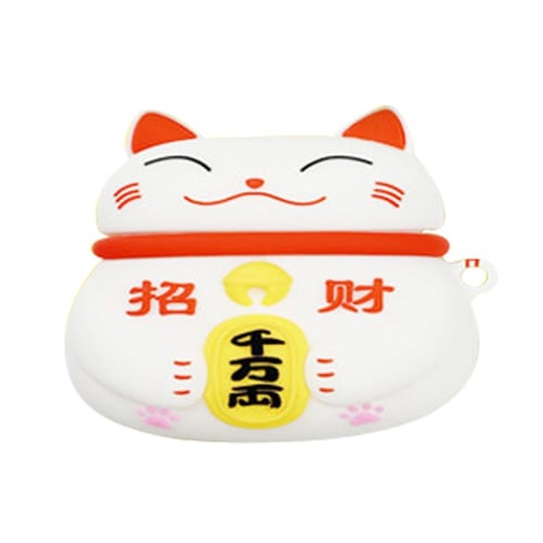 Lovely Case for Airpods Pro Japanese Style Lucky Cat Silicone