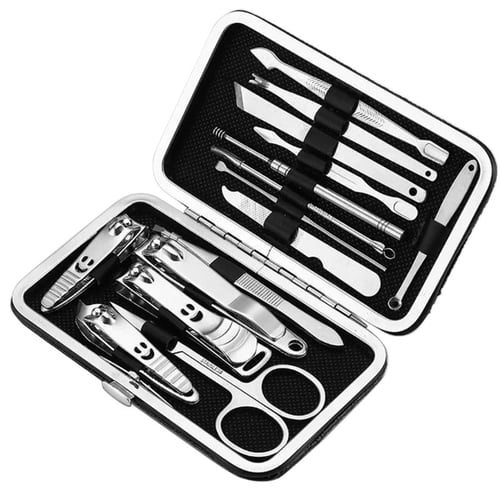 Nail Clippers, Pedicure Kit 26 in 1 Manicure Set, Professional Nail Kit for  Pedicure & Manicure, Pedicure Tools with Toenail Clippers and Fingernail  Clippers, Black 