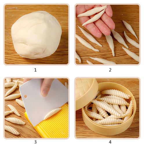 Gnocchi Pasta Plate Pasta Shaper Tools Butter Maker Stripe Pattern Butter  Table 