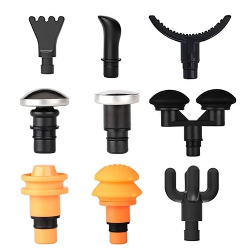 9pcs Jigsaw Massage Adapter Bits Attachment Tips Percussion Massager Ball  Heads for Muscle Relaxation