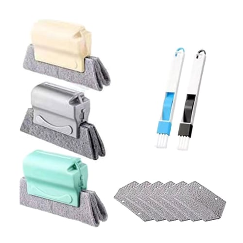 Window Groove Cleaning Cloth Kitchen cleaning Window Cleaning Brush Windows  Slot Cleaner Brush Clean Window Slot Clean Tool