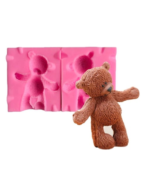 3D Teddy Bear Silicone Mold Mold for Fondant, Chocolate, Gum Paste and  Resin 