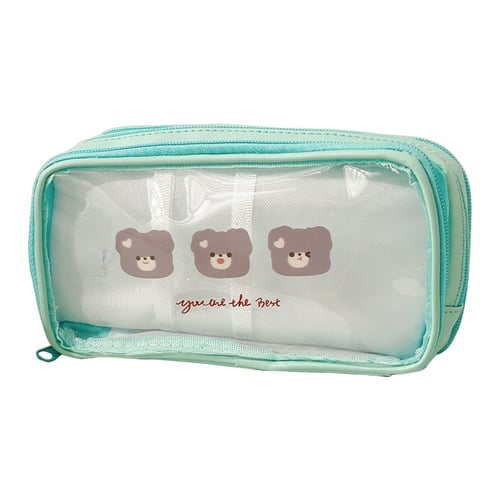 MINISO We Bare Bears-Optical Cosmetic Bag Portable Makeup Pouch