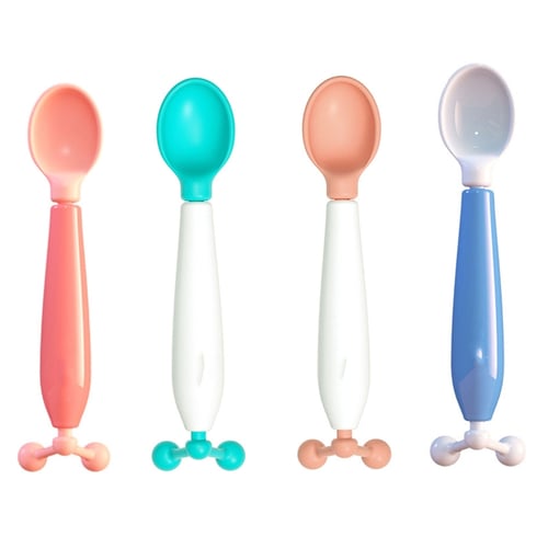 1 PC Temperature Sensing Spoon for Kids Boys Girls Baby Silicone Spoon Fork  Feeding Baby Spoons