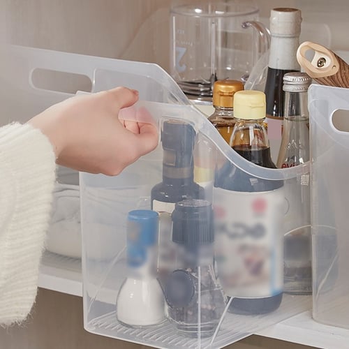 Plastic Stackable Food Storage Container Bin with Handles for Kitchen,  Pantry, Cabinet, Fridge, Freezer - China Plastic Storage Containers and Plastic  Storage price