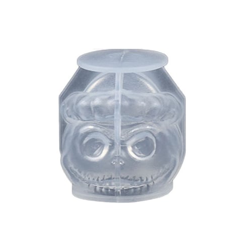 Reusable Silicone Skull Ice Ball Mold - 4 Small Sphere Ice Cubes