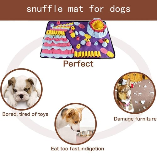 Extra Large Dog Sniffing Mat with Squeaky Nosework Slow Feeding