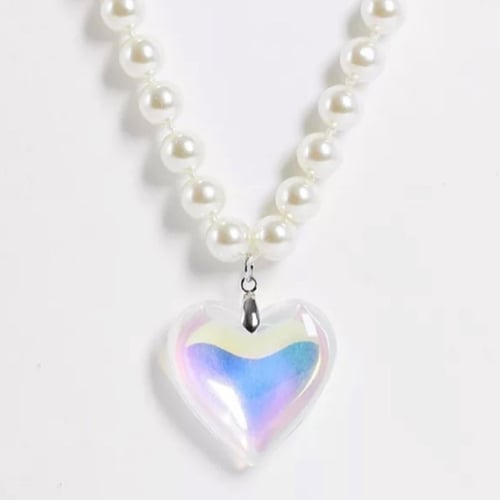 Resin Love Heart Pendant Pearl Necklace,Baroque-Pearls Strand Chain for Women  Pearl Choker Necklace Party Jewelry Gifts - buy Resin Love Heart Pendant  Pearl Necklace,Baroque-Pearls Strand Chain for Women Pearl Choker Necklace  Party