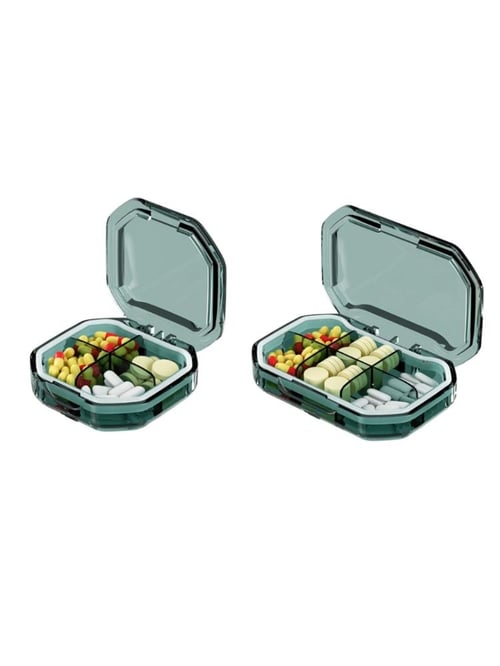1pc Portable Sealed Pill Storage Box Compartment Portable Mini Pill Box  Travel Pill Case Pill Organizer for Backpack